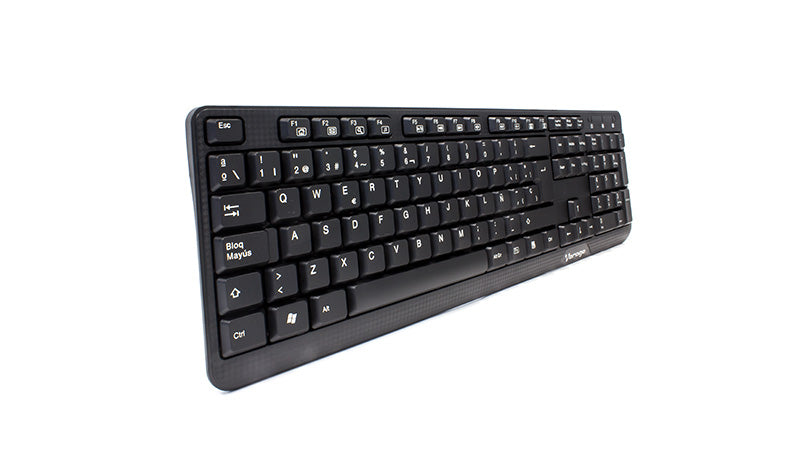 Teclado Vorago KB-102 Multimedia Usb Negro