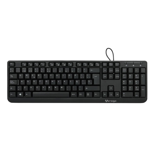 Teclado Vorago KB-102 Multimedia Usb Negro