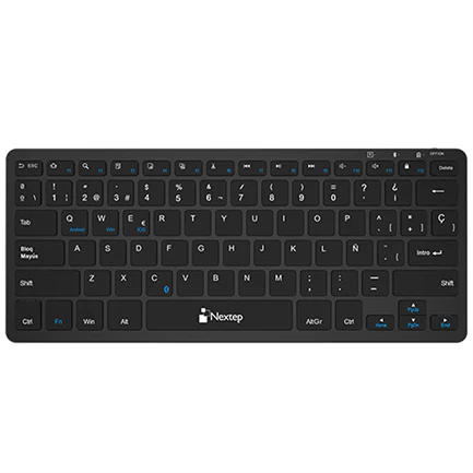 Teclado Nextep Inalámbrico Compacto Recargable Bluetooth